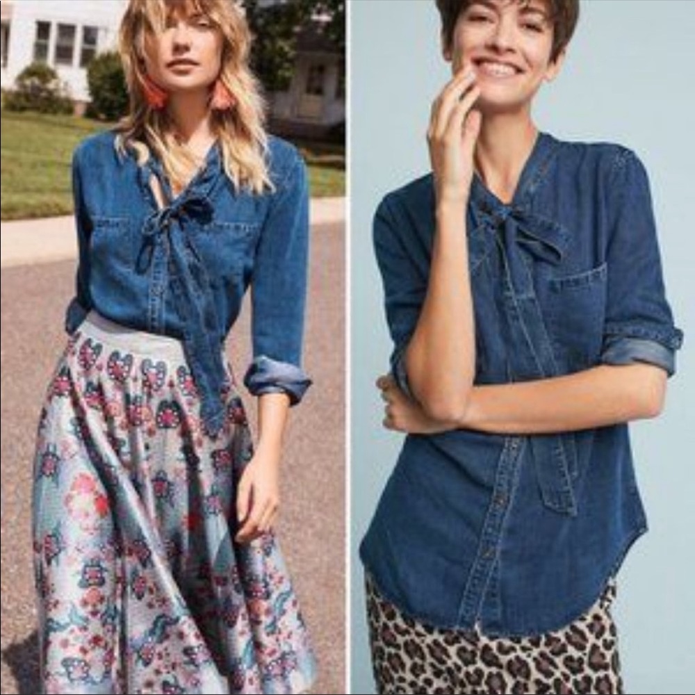 Anthropologie Rails button down blouse size small